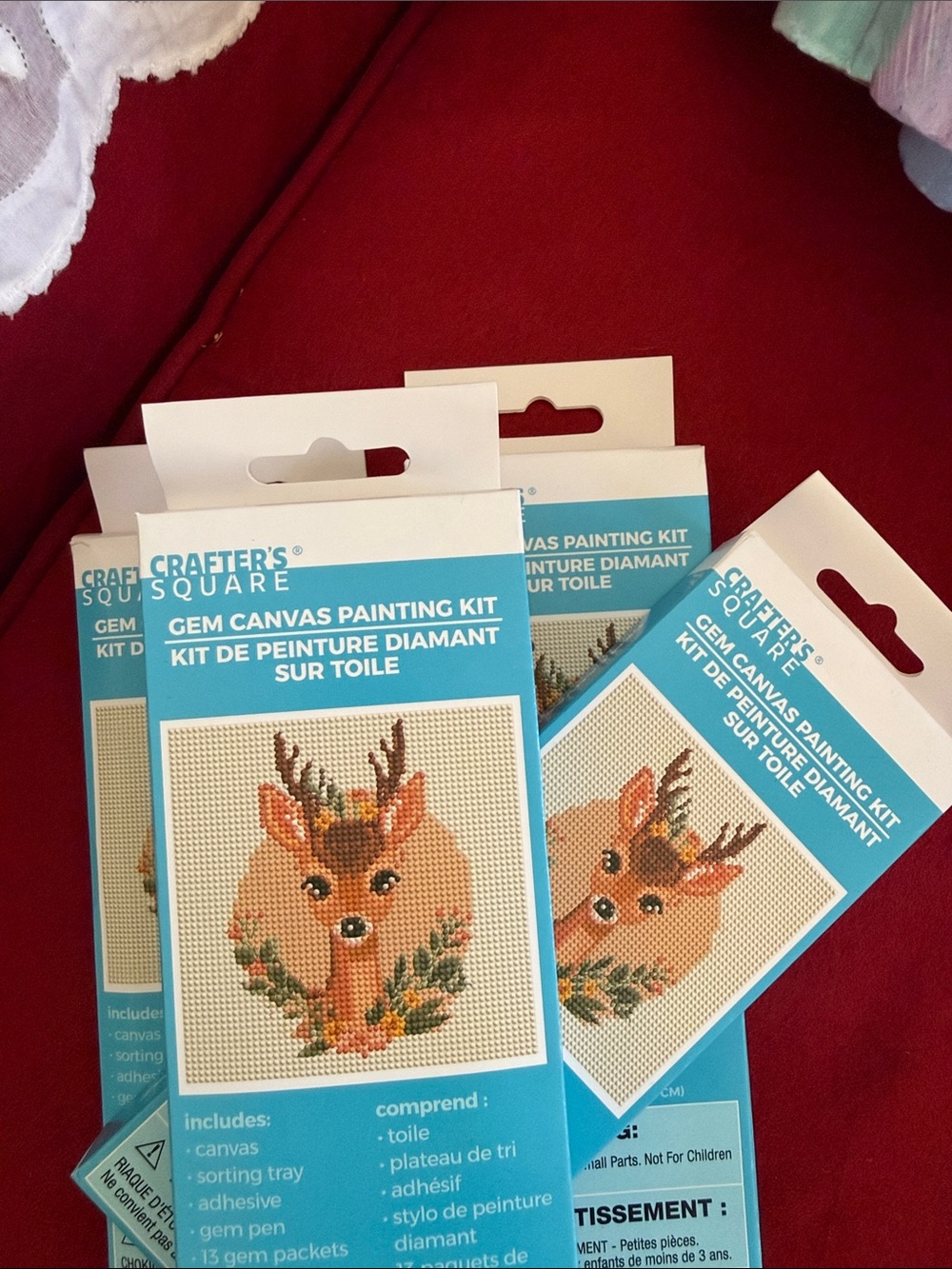 Crafter's Square Deer Gem Canvas Painting Kit - Teal Packaging